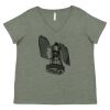 Curvy Collection Women's Fine Jersey V-Neck Tee Thumbnail