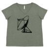 Curvy Collection Women's Fine Jersey V-Neck Tee Thumbnail