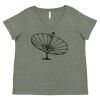 Curvy Collection Women's Fine Jersey V-Neck Tee Thumbnail