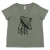 Curvy Collection Women's Fine Jersey V-Neck Tee Thumbnail