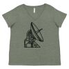 Curvy Collection Women's Fine Jersey V-Neck Tee Thumbnail