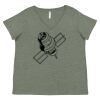 Curvy Collection Women's Fine Jersey V-Neck Tee Thumbnail