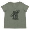 Curvy Collection Women's Fine Jersey V-Neck Tee Thumbnail