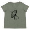Curvy Collection Women's Fine Jersey V-Neck Tee Thumbnail