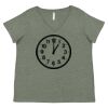 Curvy Collection Women's Fine Jersey V-Neck Tee Thumbnail