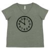 Curvy Collection Women's Fine Jersey V-Neck Tee Thumbnail