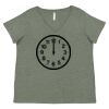 Curvy Collection Women's Fine Jersey V-Neck Tee Thumbnail