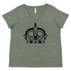 Curvy Collection Women's Fine Jersey V-Neck Tee Thumbnail