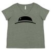 Curvy Collection Women's Fine Jersey V-Neck Tee Thumbnail