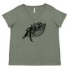 Curvy Collection Women's Fine Jersey V-Neck Tee Thumbnail