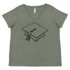 Curvy Collection Women's Fine Jersey V-Neck Tee Thumbnail