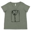 Curvy Collection Women's Fine Jersey V-Neck Tee Thumbnail