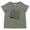Curvy Collection Women's Fine Jersey V-Neck Tee Thumbnail