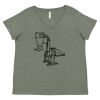 Curvy Collection Women's Fine Jersey V-Neck Tee Thumbnail