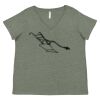 Curvy Collection Women's Fine Jersey V-Neck Tee Thumbnail