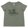 Curvy Collection Women's Fine Jersey V-Neck Tee Thumbnail