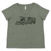 Curvy Collection Women's Fine Jersey V-Neck Tee Thumbnail