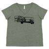 Curvy Collection Women's Fine Jersey V-Neck Tee Thumbnail