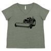 Curvy Collection Women's Fine Jersey V-Neck Tee Thumbnail