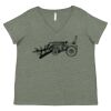 Curvy Collection Women's Fine Jersey V-Neck Tee Thumbnail