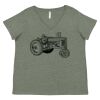 Curvy Collection Women's Fine Jersey V-Neck Tee Thumbnail