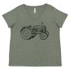 Curvy Collection Women's Fine Jersey V-Neck Tee Thumbnail