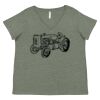 Curvy Collection Women's Fine Jersey V-Neck Tee Thumbnail