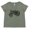 Curvy Collection Women's Fine Jersey V-Neck Tee Thumbnail