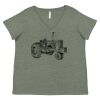 Curvy Collection Women's Fine Jersey V-Neck Tee Thumbnail