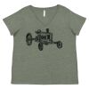 Curvy Collection Women's Fine Jersey V-Neck Tee Thumbnail
