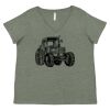 Curvy Collection Women's Fine Jersey V-Neck Tee Thumbnail