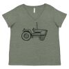 Curvy Collection Women's Fine Jersey V-Neck Tee Thumbnail