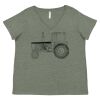 Curvy Collection Women's Fine Jersey V-Neck Tee Thumbnail