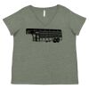 Curvy Collection Women's Fine Jersey V-Neck Tee Thumbnail