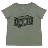 Curvy Collection Women's Fine Jersey V-Neck Tee Thumbnail