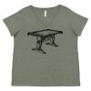 Curvy Collection Women's Fine Jersey V-Neck Tee Thumbnail