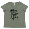 Curvy Collection Women's Fine Jersey V-Neck Tee Thumbnail