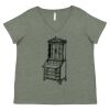 Curvy Collection Women's Fine Jersey V-Neck Tee Thumbnail