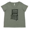 Curvy Collection Women's Fine Jersey V-Neck Tee Thumbnail