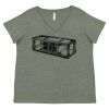 Curvy Collection Women's Fine Jersey V-Neck Tee Thumbnail