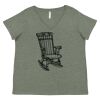 Curvy Collection Women's Fine Jersey V-Neck Tee Thumbnail