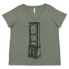 Curvy Collection Women's Fine Jersey V-Neck Tee Thumbnail