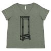 Curvy Collection Women's Fine Jersey V-Neck Tee Thumbnail
