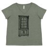 Curvy Collection Women's Fine Jersey V-Neck Tee Thumbnail