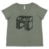 Curvy Collection Women's Fine Jersey V-Neck Tee Thumbnail