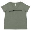 Curvy Collection Women's Fine Jersey V-Neck Tee Thumbnail