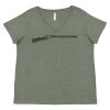 Curvy Collection Women's Fine Jersey V-Neck Tee Thumbnail