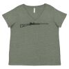 Curvy Collection Women's Fine Jersey V-Neck Tee Thumbnail