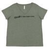Curvy Collection Women's Fine Jersey V-Neck Tee Thumbnail
