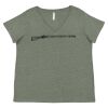 Curvy Collection Women's Fine Jersey V-Neck Tee Thumbnail